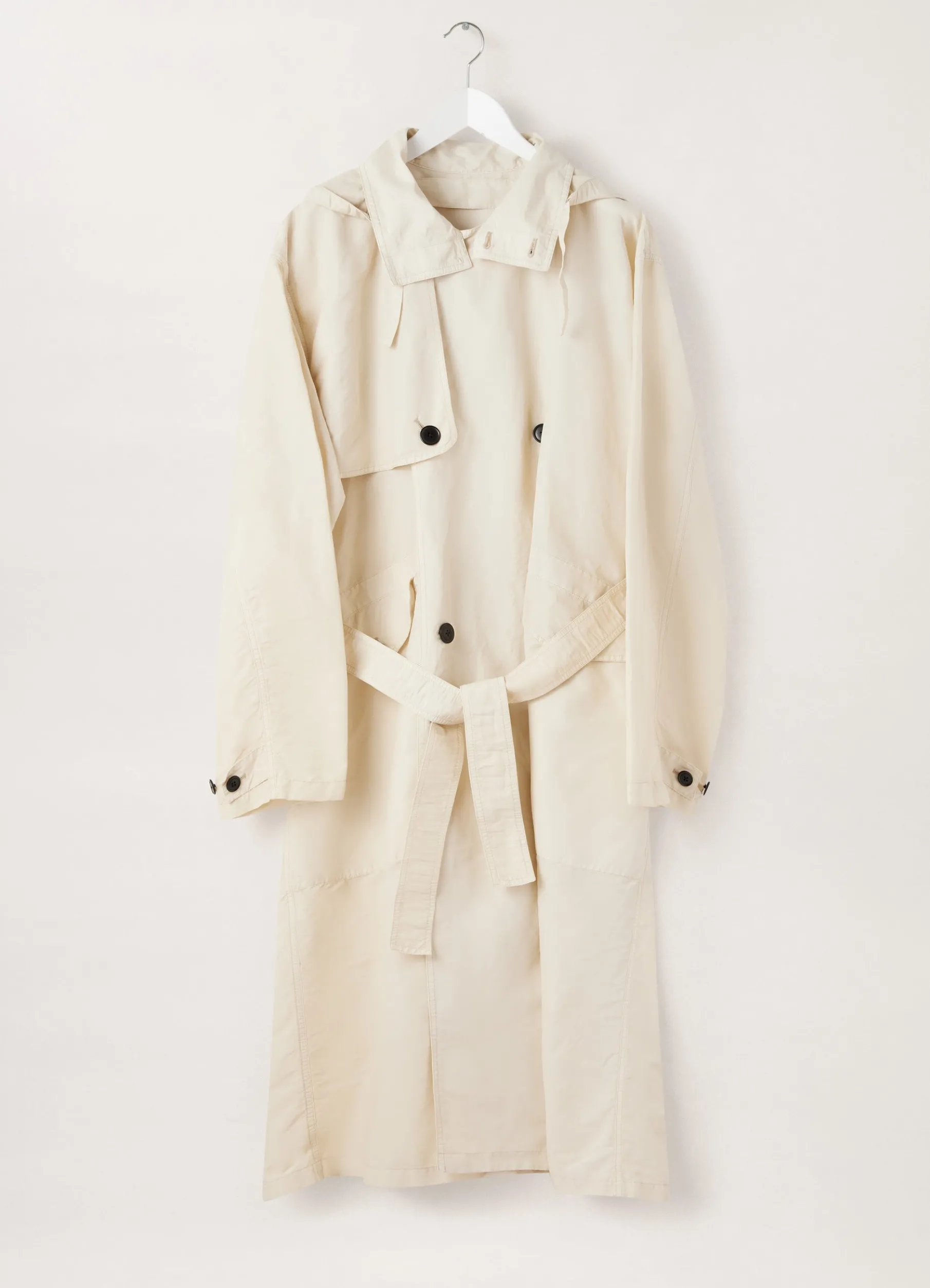 Hooded Double Breasted Parka