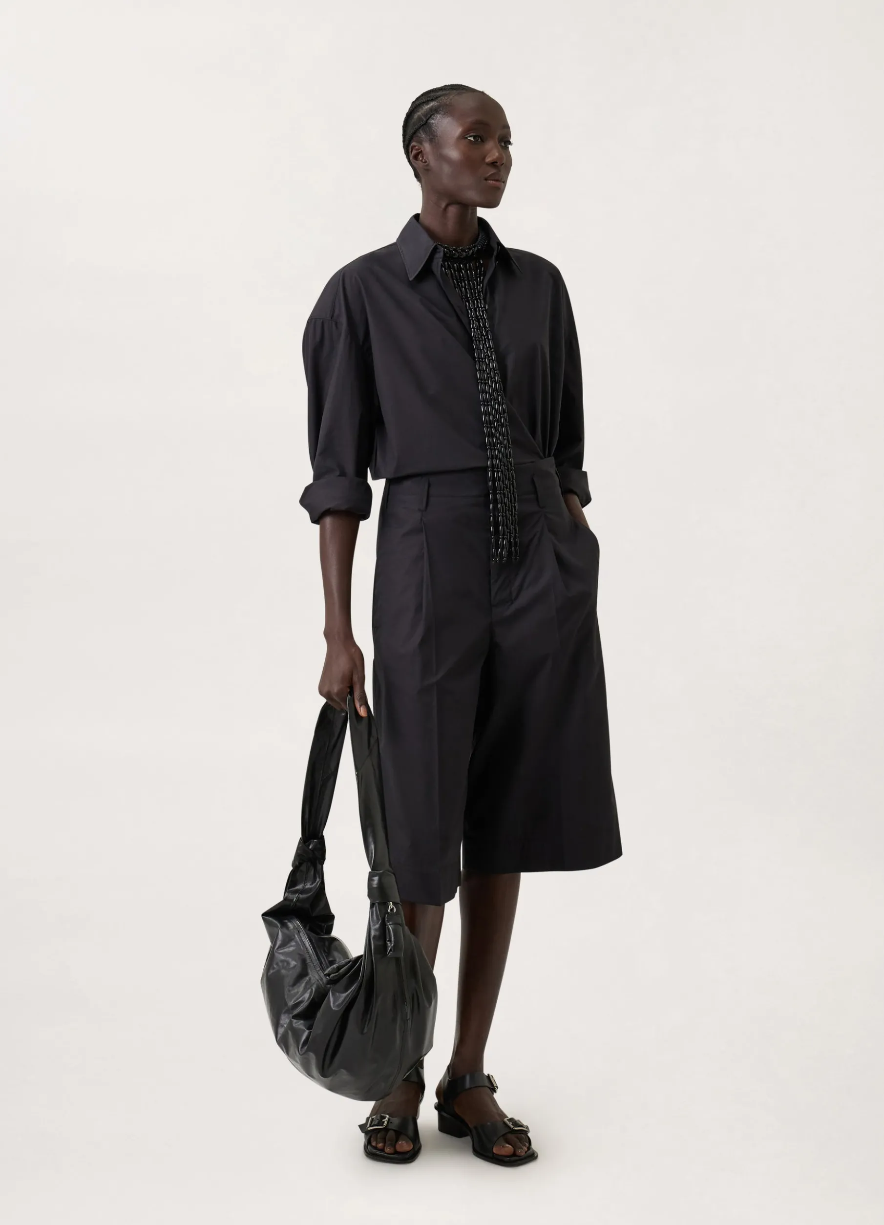 Large Pleated Shorts