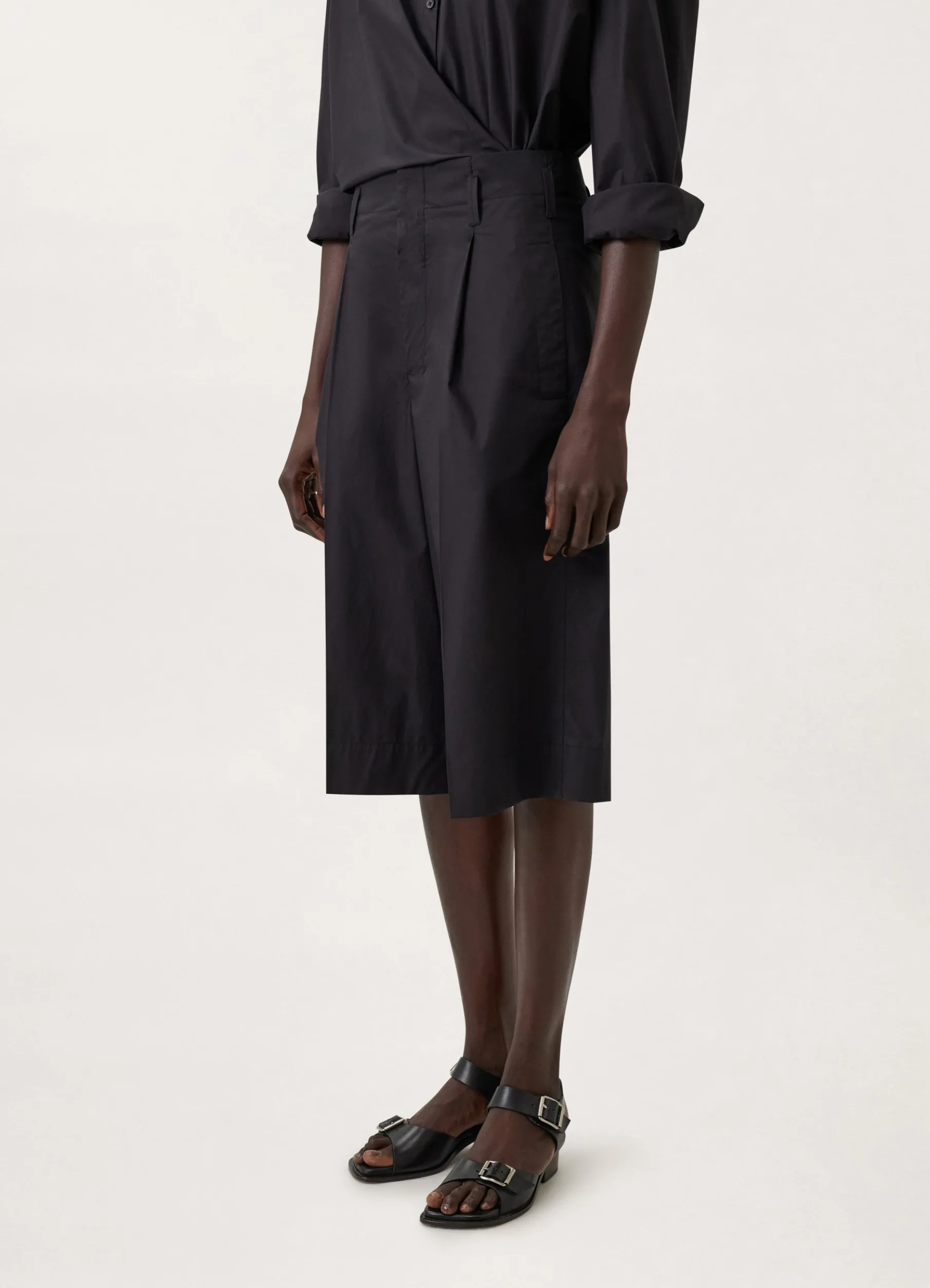 Large Pleated Shorts