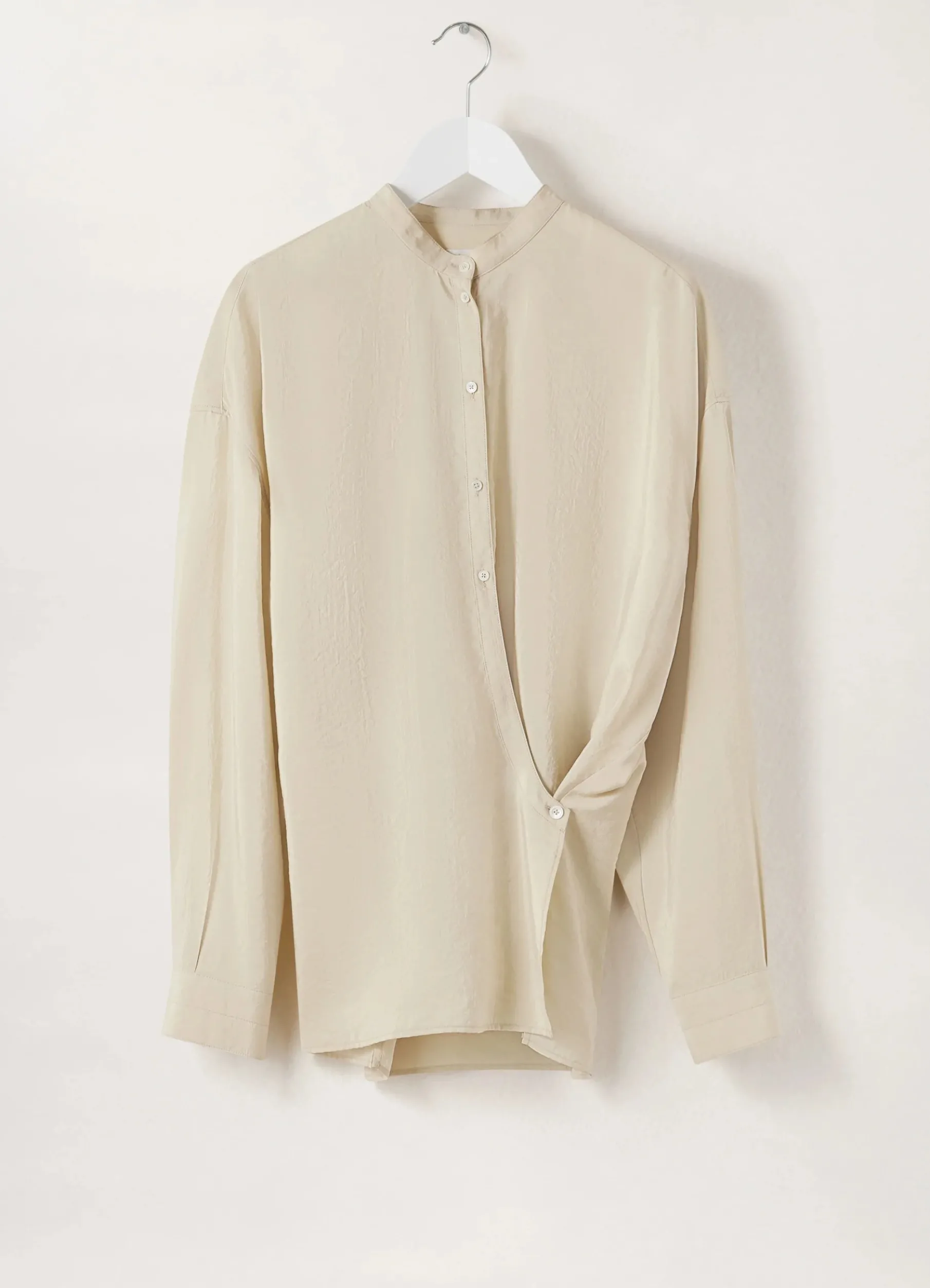 Officer Collar Twisted Shirt