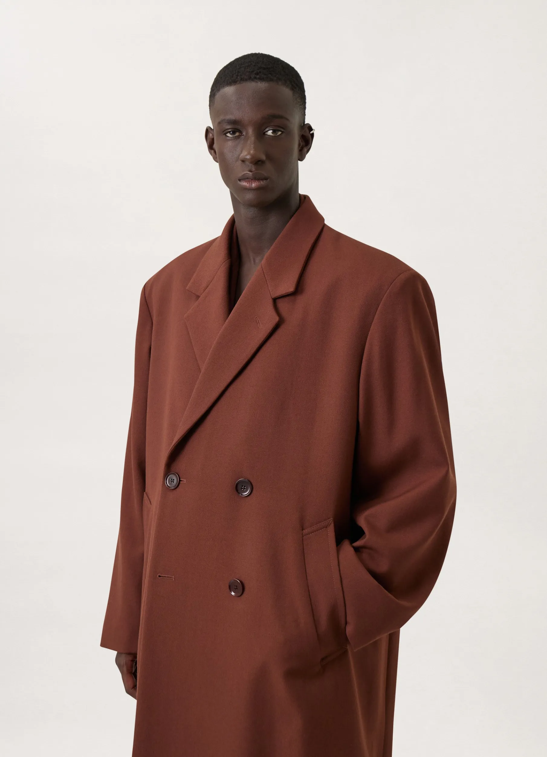 Boxy Double Breasted Coat