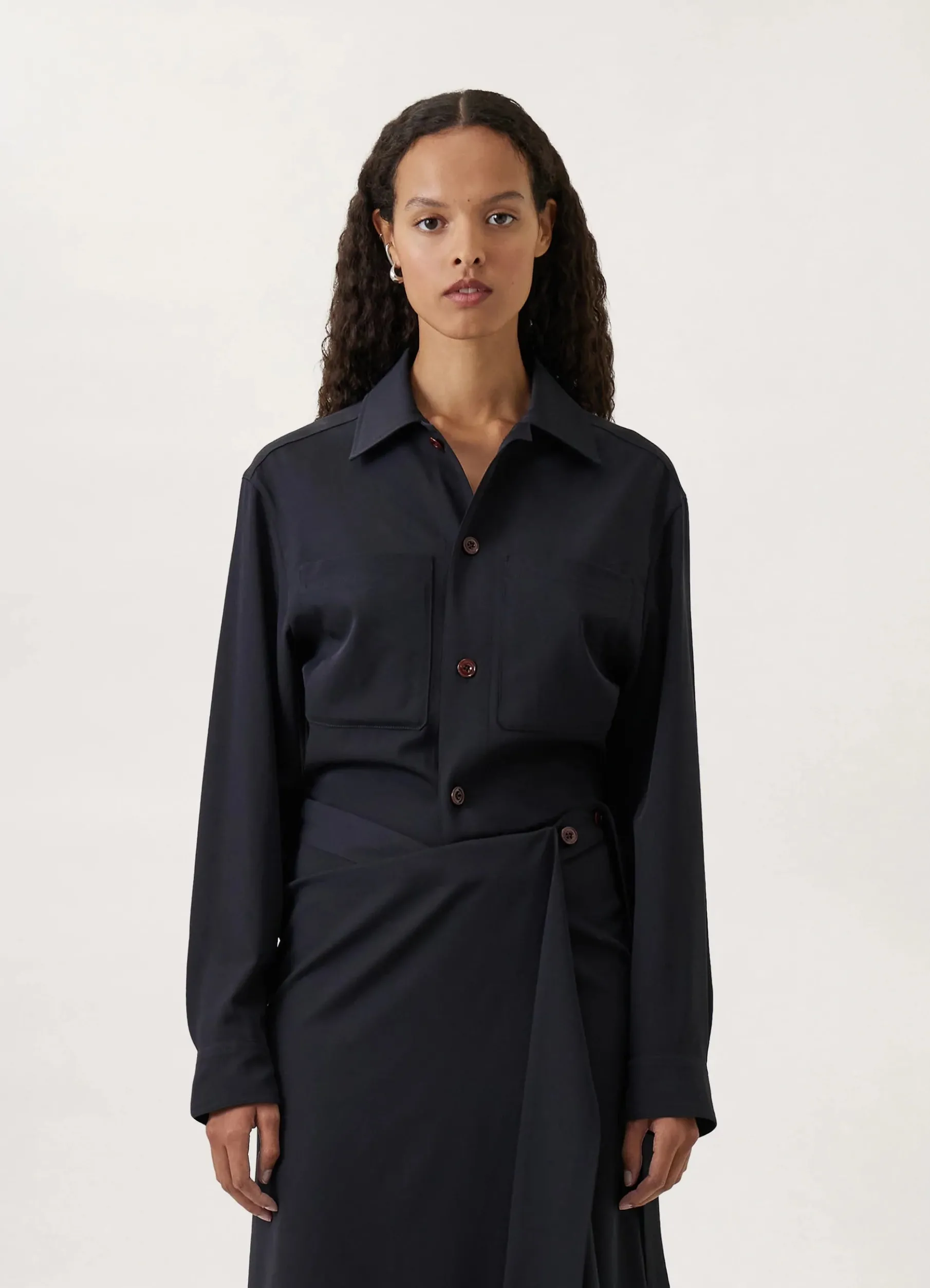 Twisted Wrap Over Skirt