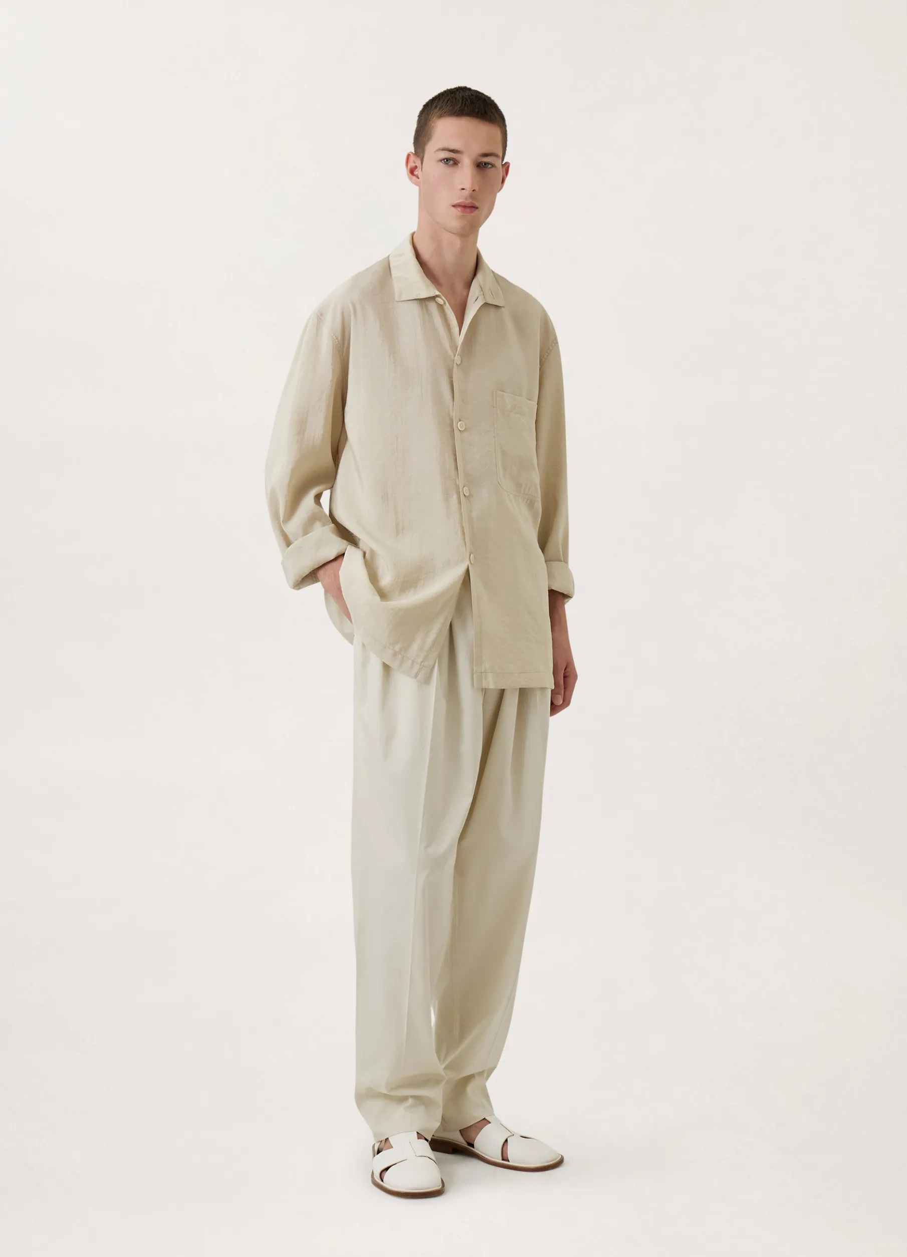 Pleated Relaxed Pants