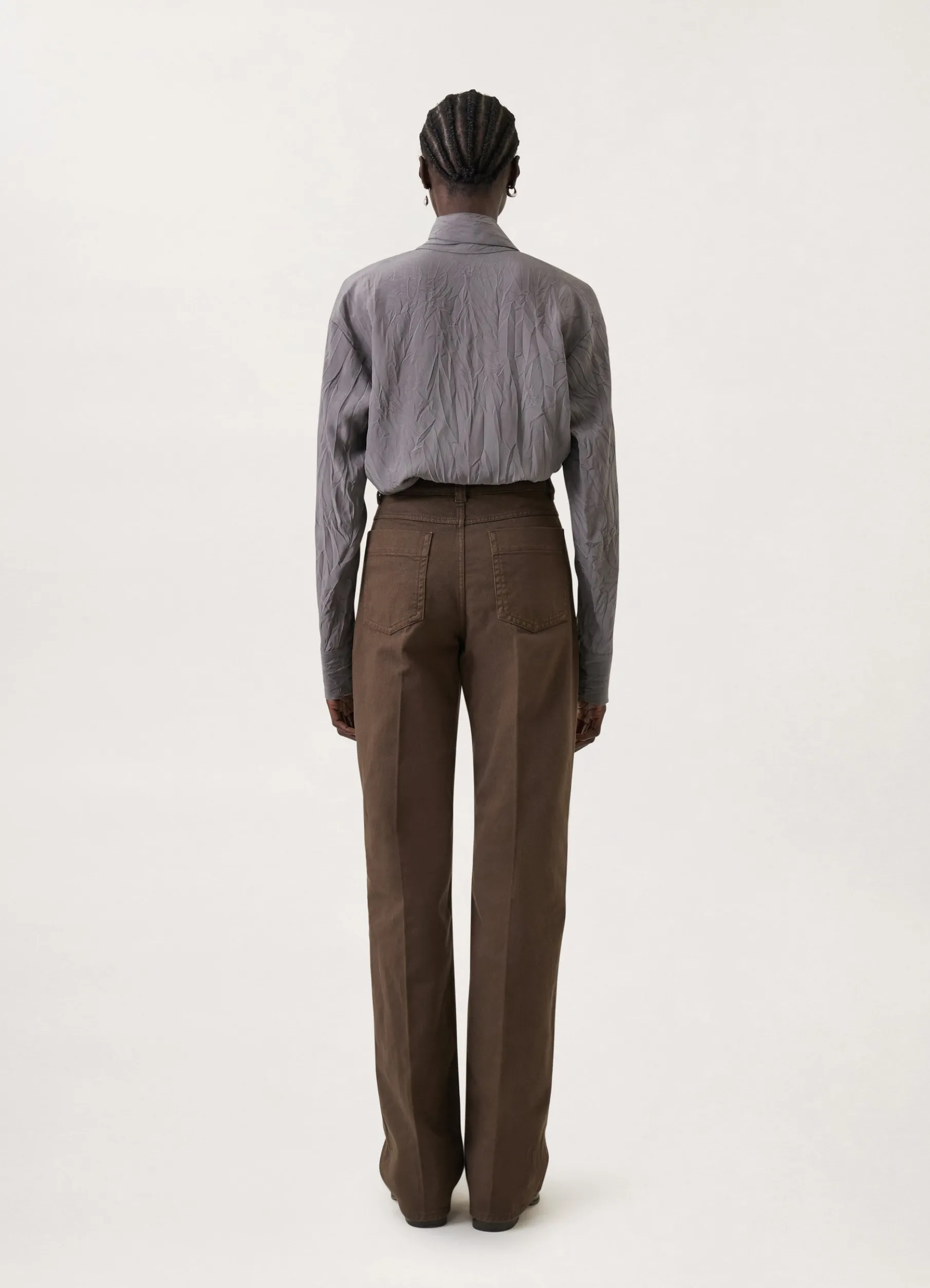 Denim High Waisted Pants