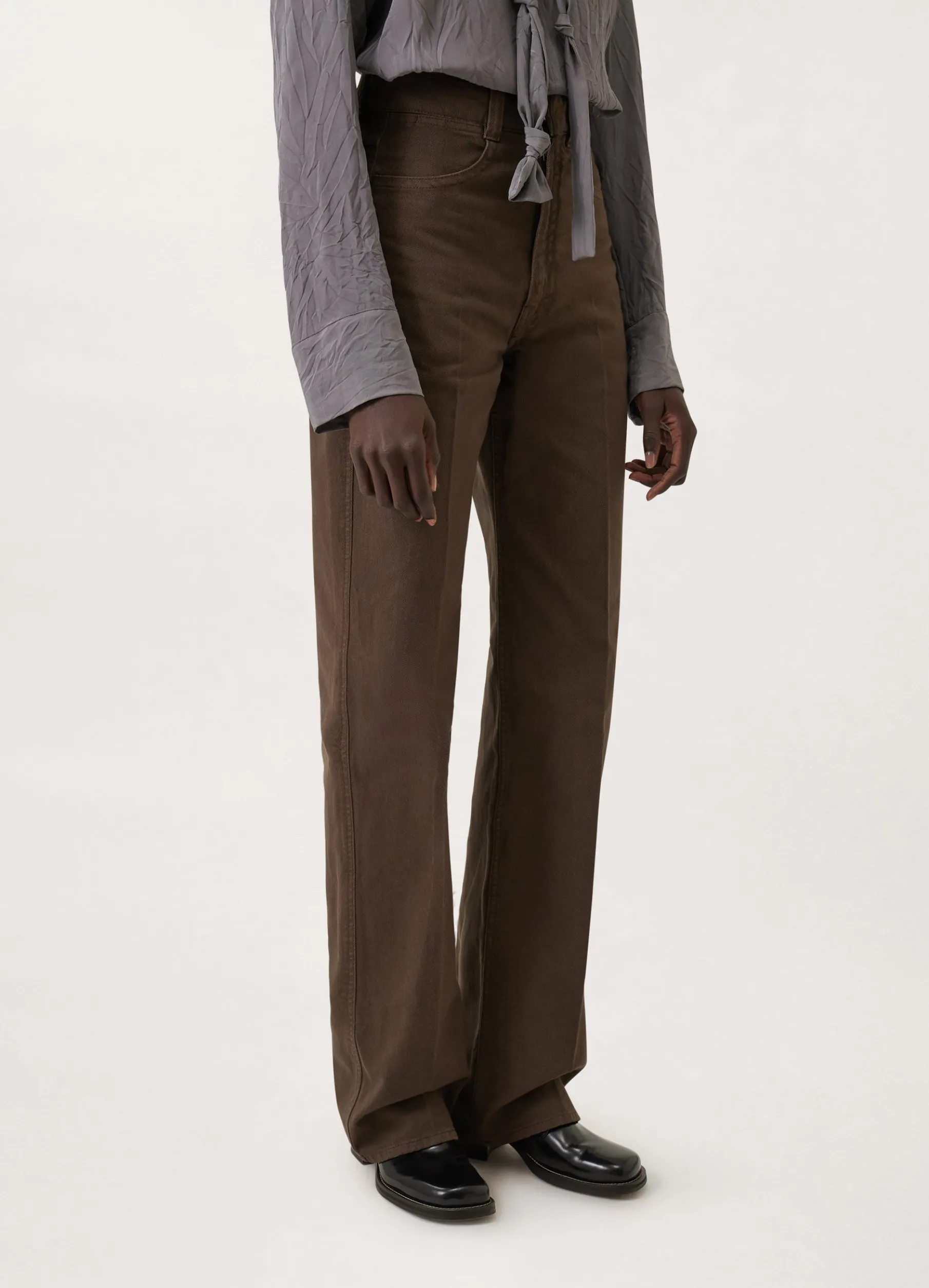 Denim High Waisted Pants