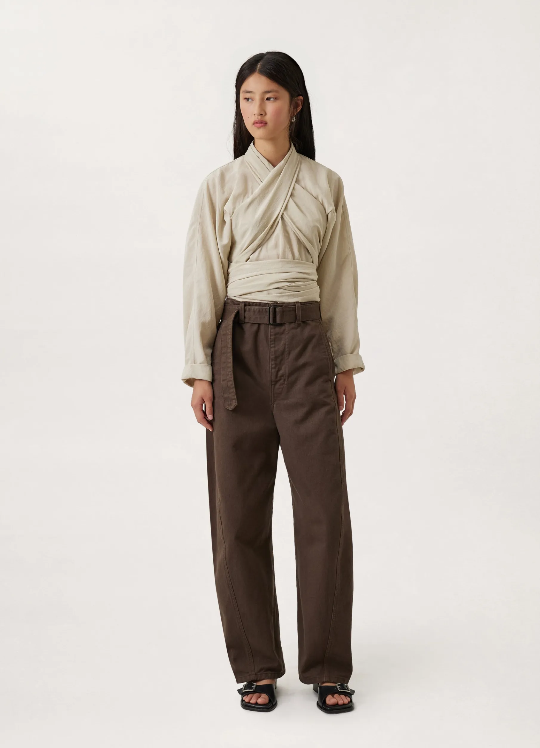 Twisted Belted Pants