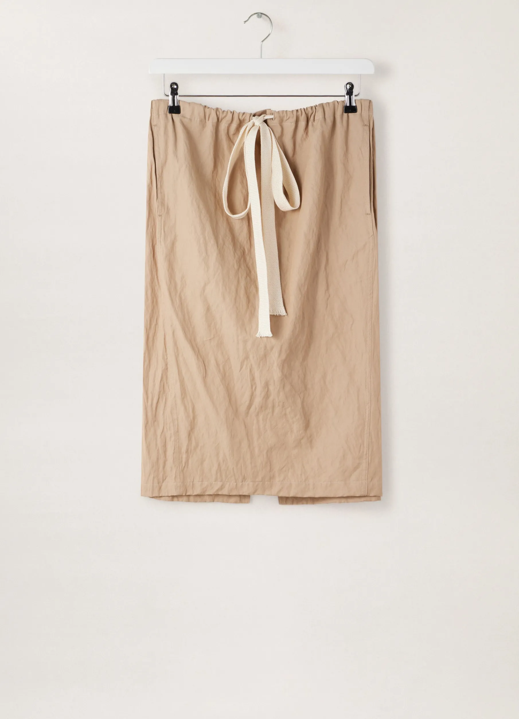 Crinkled Drawstring Skirt