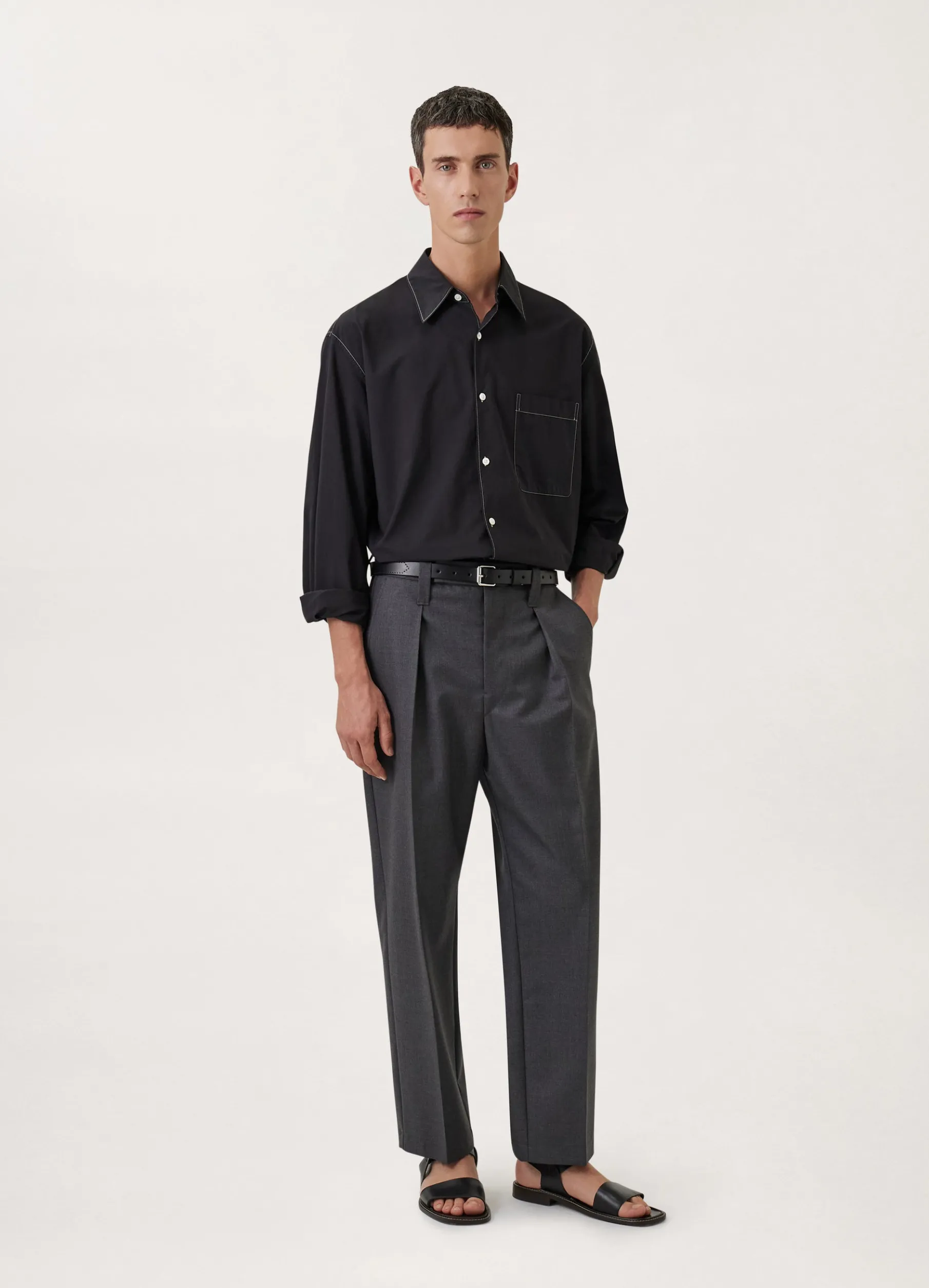 One Pleat Pants