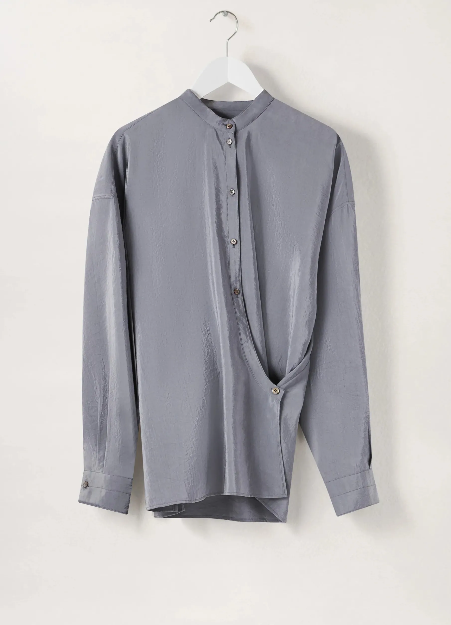 Officer Collar Twisted Shirt