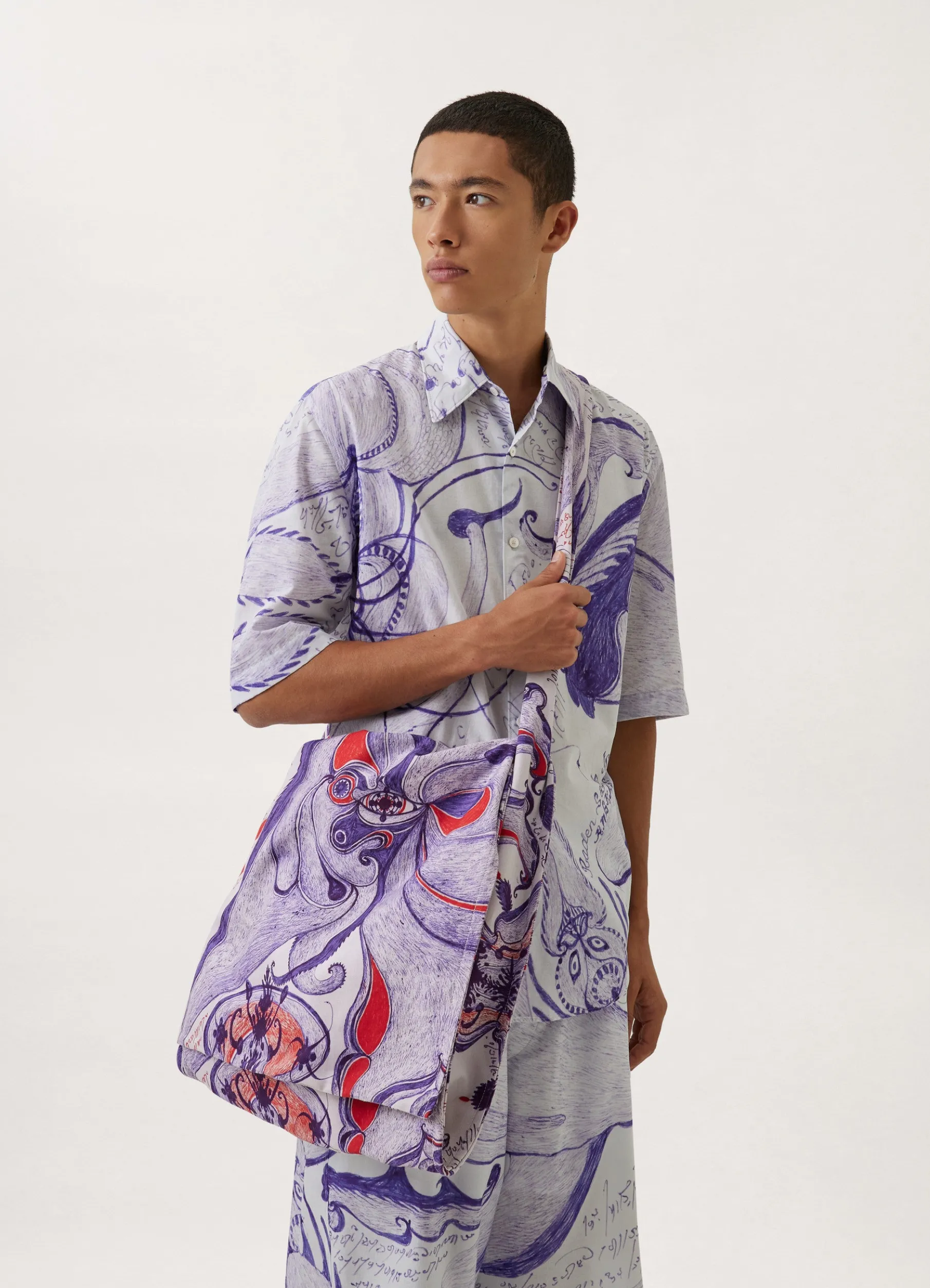 Large Printed Pocket Bag