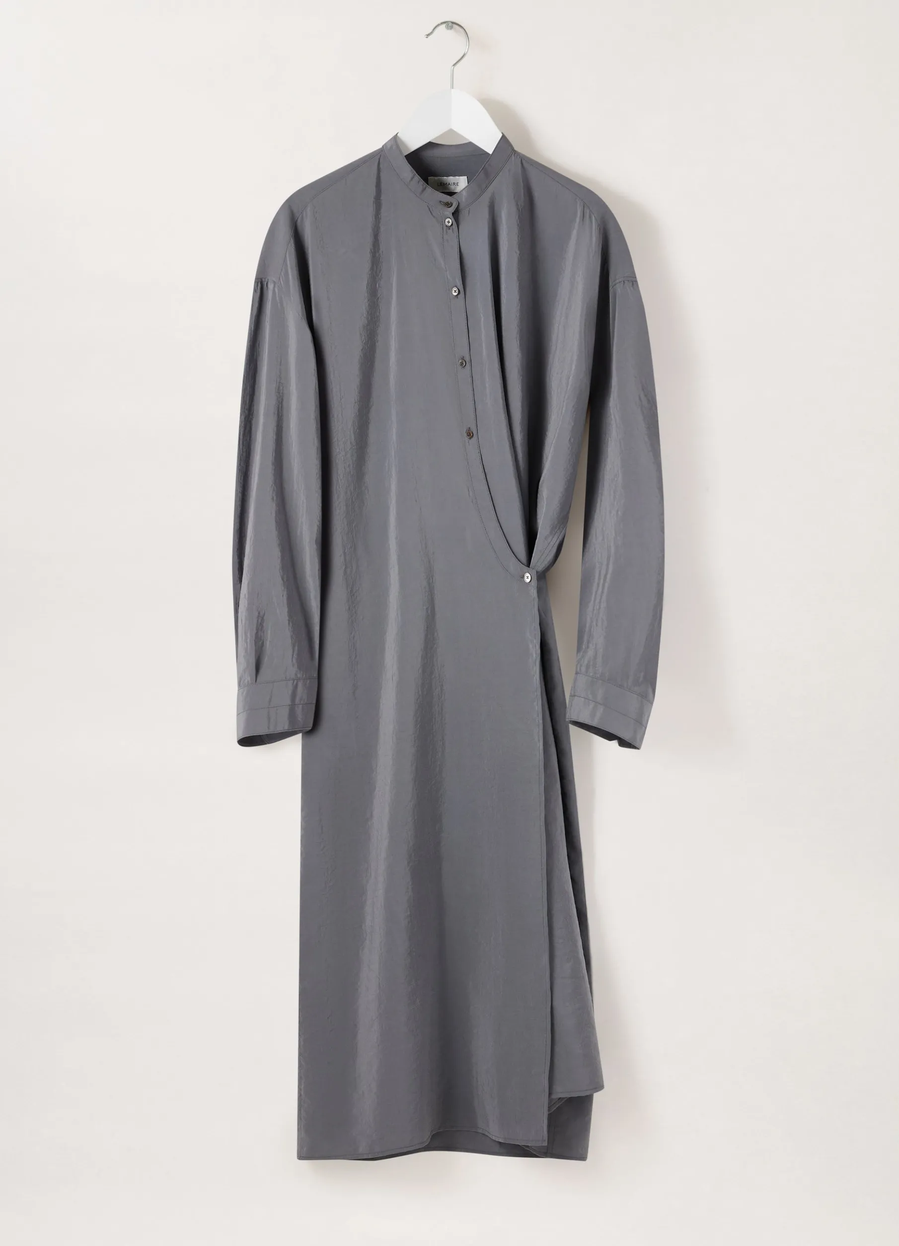 Officer Collar Twisted Dress