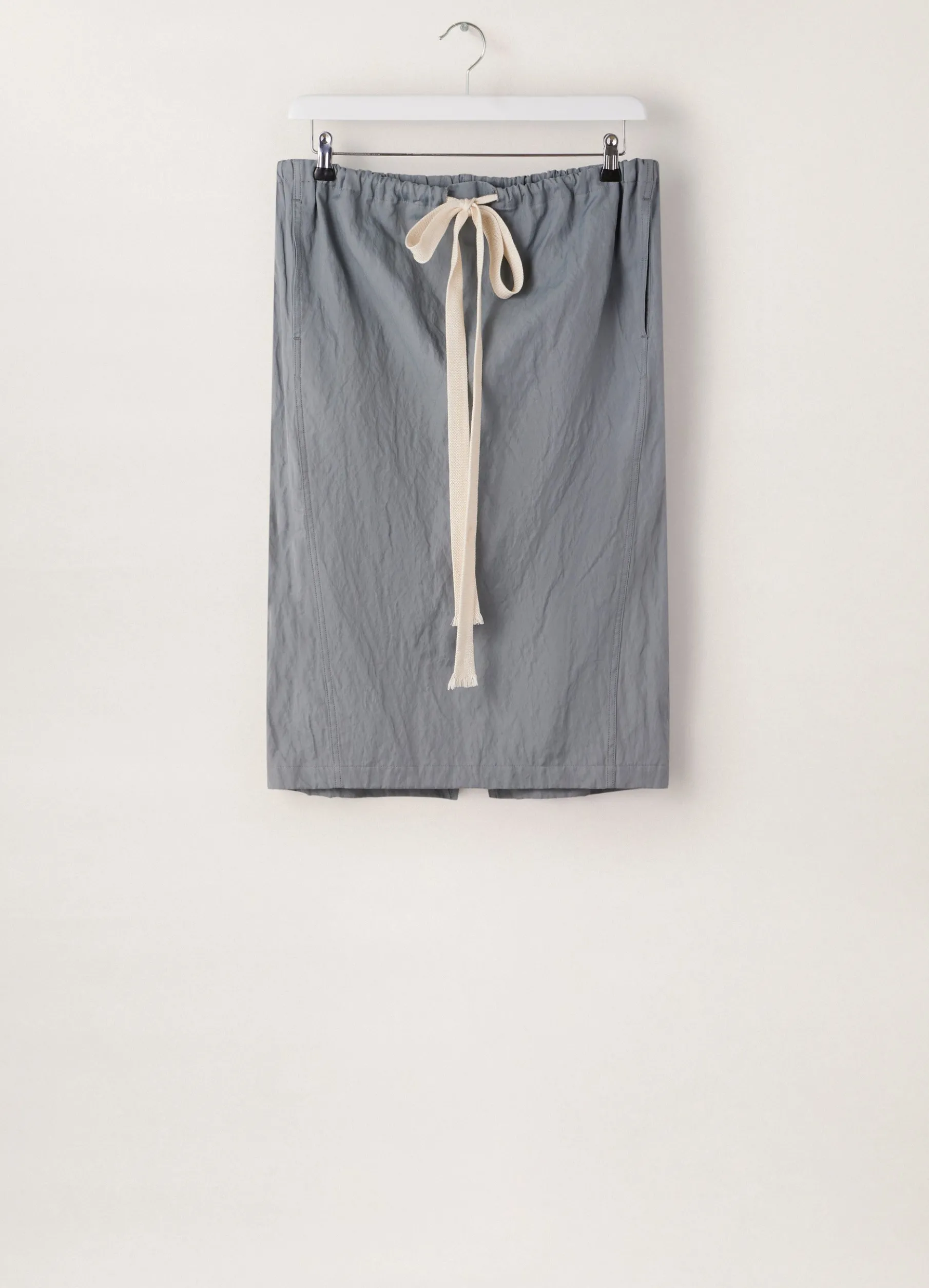 Crinkled Drawstring Skirt