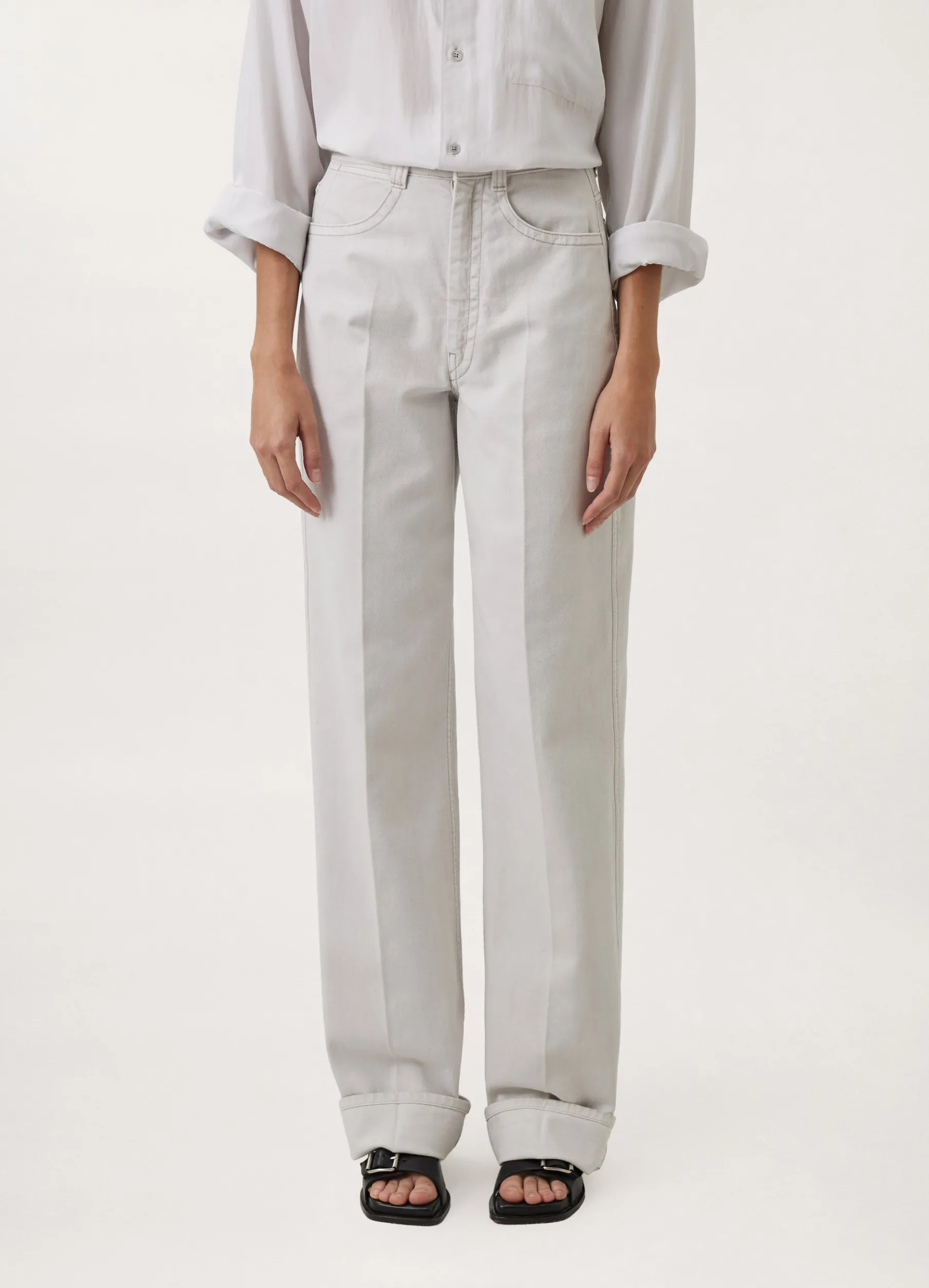 Denim High Waisted Pants