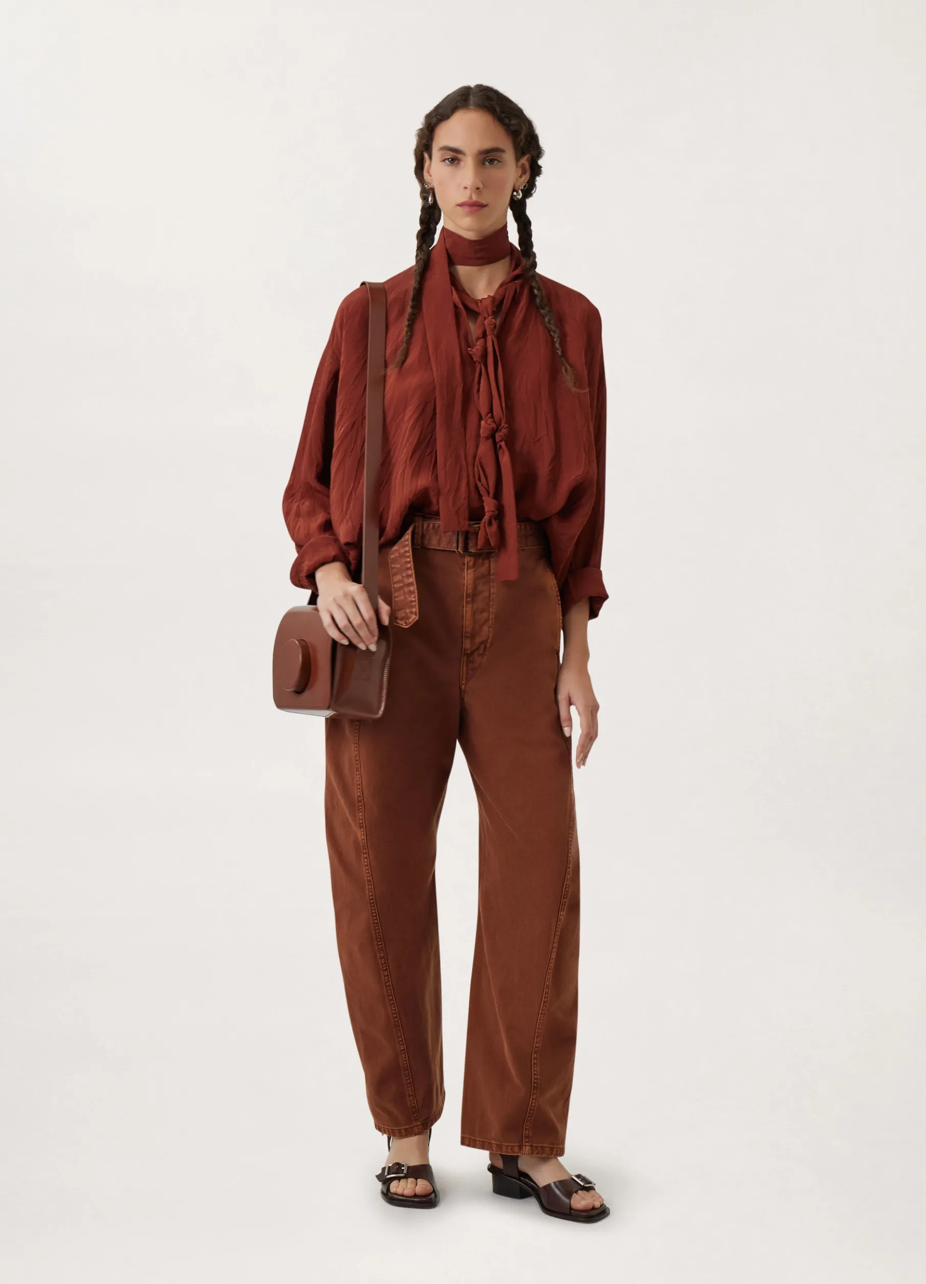 Twisted Belted Pants