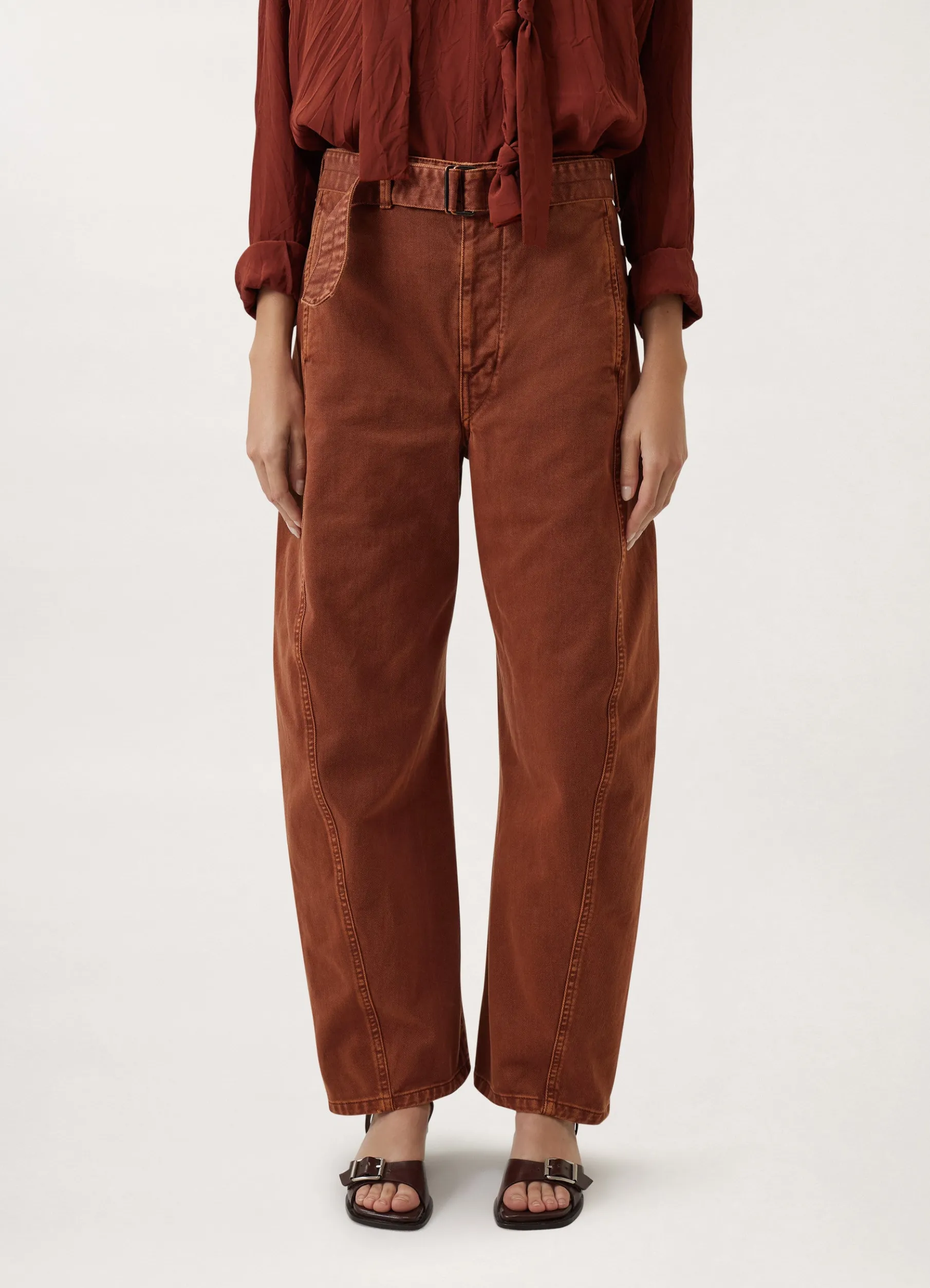 Twisted Belted Pants
